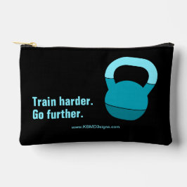 Motto Train Harder Go Further Electric-Blue Black アクセサリーポーチ