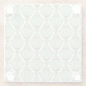 Mottonの青パターン ガラスコースター (裏面)