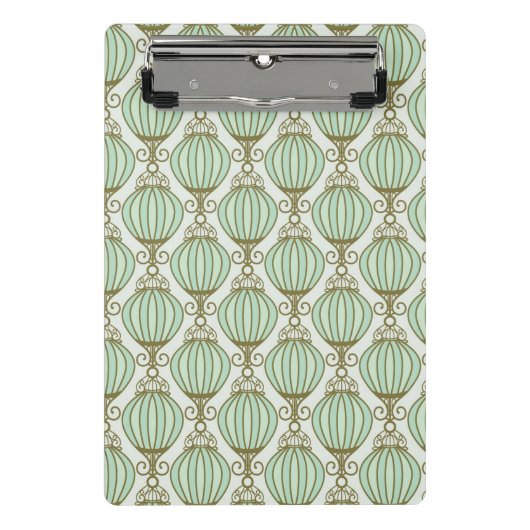 Mottonの青パターン ミニクリップボード (正面)