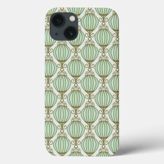 Mottonの青パターン Case-Mate iPhoneケース (裏面)