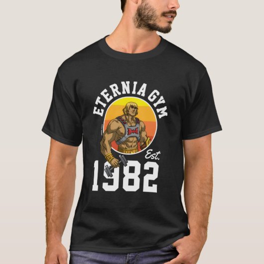 Motu - He-Man Eternia Gym Est 1982 Tシャツ (正面)