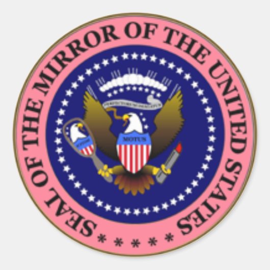 MOTUSのシール: ピンク ラウンドシール (正面)