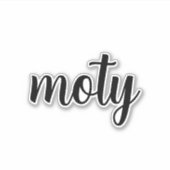 MOTY Mother of the Yearのステッカー、デカールなど シール (正面)