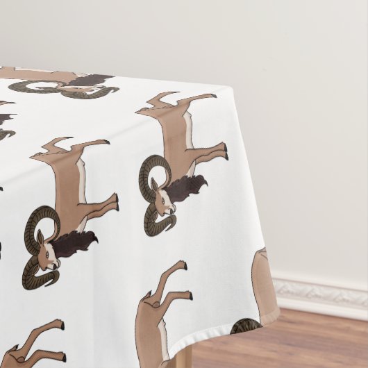 Mouflon goat illustration  テーブルクロス (インサイチュ)
