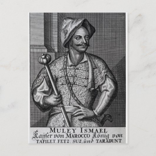 Moulay Ismail Ibn Sharif, 1719 ポストカード (正面)