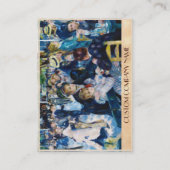 Moulin de la Galette Augusteルノアールで踊って下さい 名刺 (裏面)