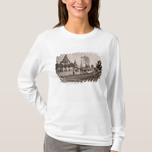 MoulmeinのWayzayandaの修道院そして塔 Tシャツ (正面)