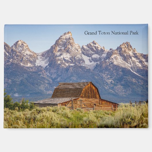 Moulton Barn in Grand Teton National Park マグネット (正面)