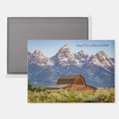 Moulton Barn in Grand Teton National Park マグネット (正面/裏面)