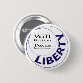 Moultrieの自由の月は、Bratton 缶バッジ (正面&裏面)