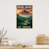Mount Agung Bali Indonesia V04 ポスター (キッチン)