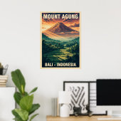 Mount Agung Bali Indonesia V04 ポスター (ホームオフィス)