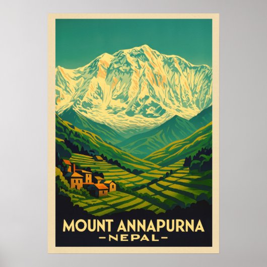 Mount Annapurna Nepal V02 ポスター (正面)