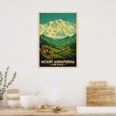 Mount Annapurna Nepal V02 ポスター (キッチン)