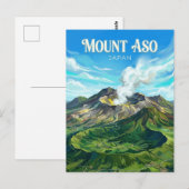 Mount Aso Japan ポストカード (正面/裏面)