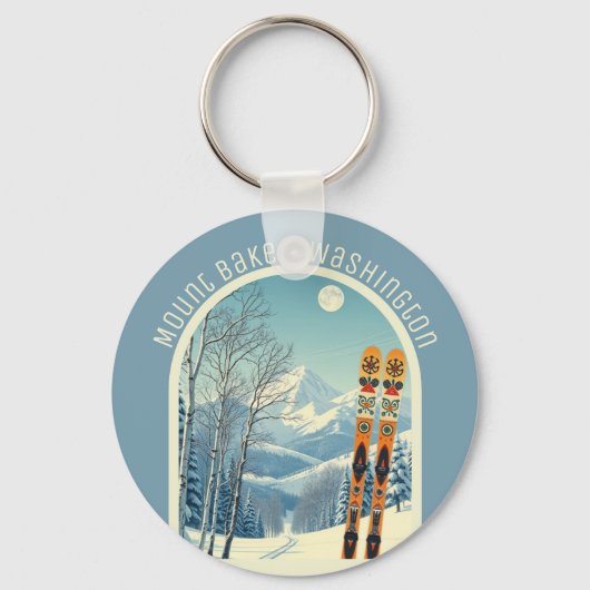 Mount Baker Washington Cascades ski souvenir  キーホルダー (正面)