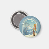 Mount Baker Washington Cascades ski souvenir  マグネット (正面/裏面)