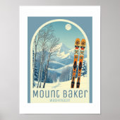 Mount Baker Washington ski resort Poster ポスター (正面)