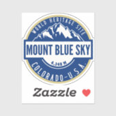 Mount Blue Sky Colorado Elev 4348 m シール (シート)