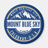 Mount Blue Sky Colorado Elev 4348 m マグネット (正面)