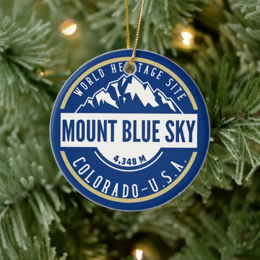 Mount Blue Sky Colorado Mountain セラミックオーナメント (ツリー)