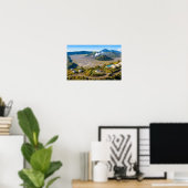 Mount Bromo Aerial Volcano Luxury Wall Art ポスター (ホームオフィス)