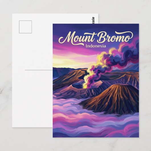 Mount Bromo Indonesia ポストカード (正面/裏面)