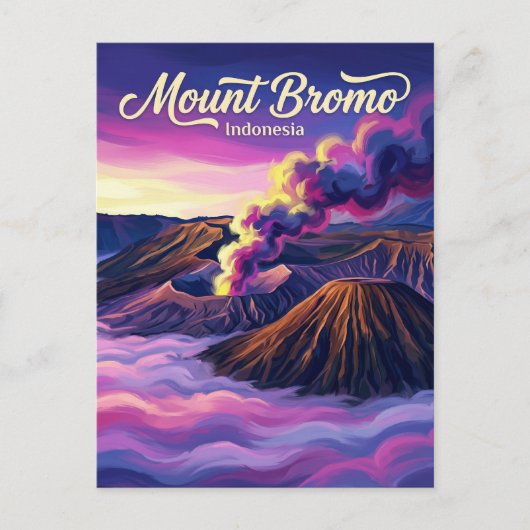 Mount Bromo Indonesia ポストカード (正面)