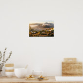 Mount Bromo Sunrise Aerial Volcano Luxury Wall Art ポスター (キッチン)