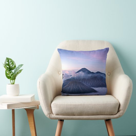 Mount Bromo wrapped in a dream of clouds クッション (椅子)