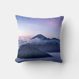 Mount Bromo wrapped in a dream of clouds クッション