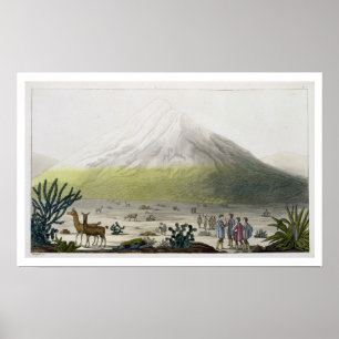 Mount Chimborazo, Ecuador, from 'Le Costume Ancien ポスター