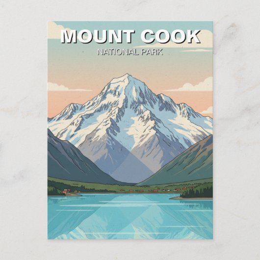 Mount Cook National Park New Zealand Postcard ポストカード (正面)
