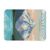 Mount Cook National Park New Zealand Postcard マグネット (横)