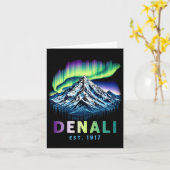 Mount Denali Alaska Mountain Denali National Park  カード (黄色い花)