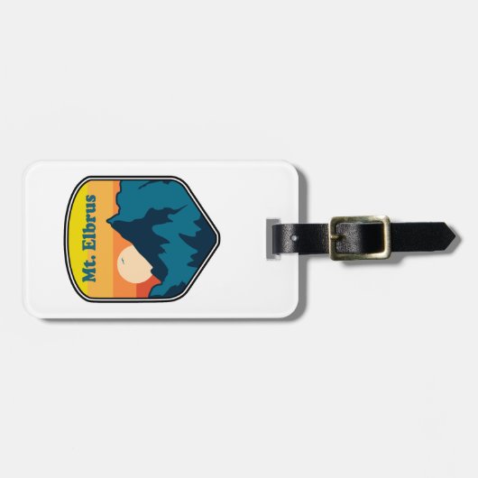 Mount Elbrus Russia Sunrise ラゲッジタグ (正面横)