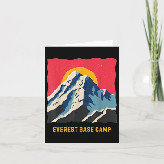 Mount Everest Base Camp Himalayas Mountain Hike Cl カード (正面)