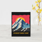 Mount Everest Base Camp Himalayas Mountain Hike Cl カード (黄色い花)