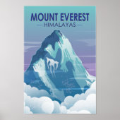 Mount Everest Himalayas Vintage  ポスター (正面)
