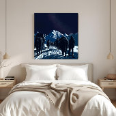 Mount Everest Night Caravan Luxury Canvas Art キャンバスプリント