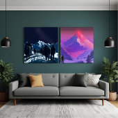 Mount Everest Night Caravan Luxury Canvas Art キャンバスプリント