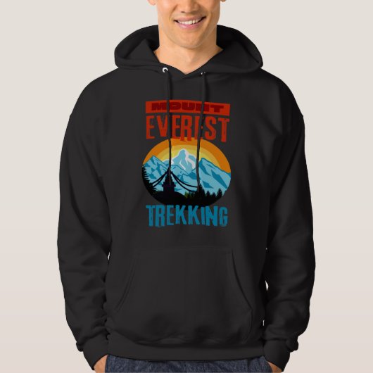 Mount Everest Trekking Mountain Hiker Climb Nepal  パーカ (正面)