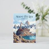Mount Fitz Roy Argentina ポストカード (スタンド正面)