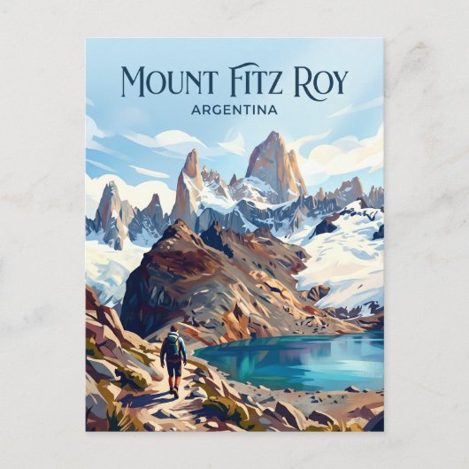 Mount Fitz Roy Argentina ポストカード (正面)