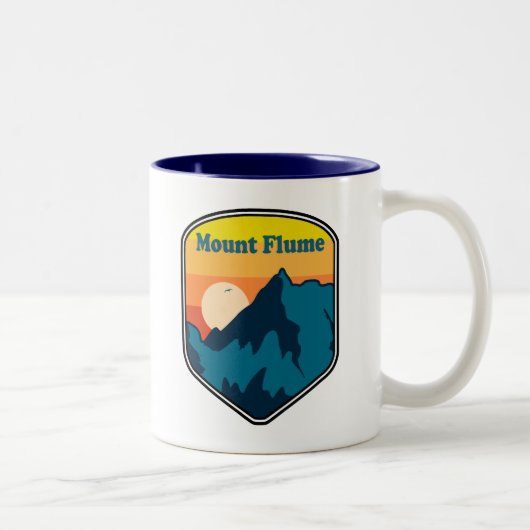 Mount Flume New Hampshire Sunrise ツートーンマグカップ (右)