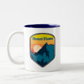 Mount Flume New Hampshire Sunrise ツートーンマグカップ (左)