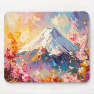  Mount Fuji – Abstract Japanese Art Mouse Pad マウスパッド