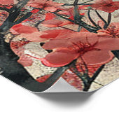 Mount Fuji and Pagoda – Classic Japanese Landscape ポスター (角)