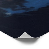 mount fuji at starry night ポスター (角)