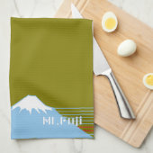 Mount Fuji Design Nippon1 キッチンタオル (四つ折り)